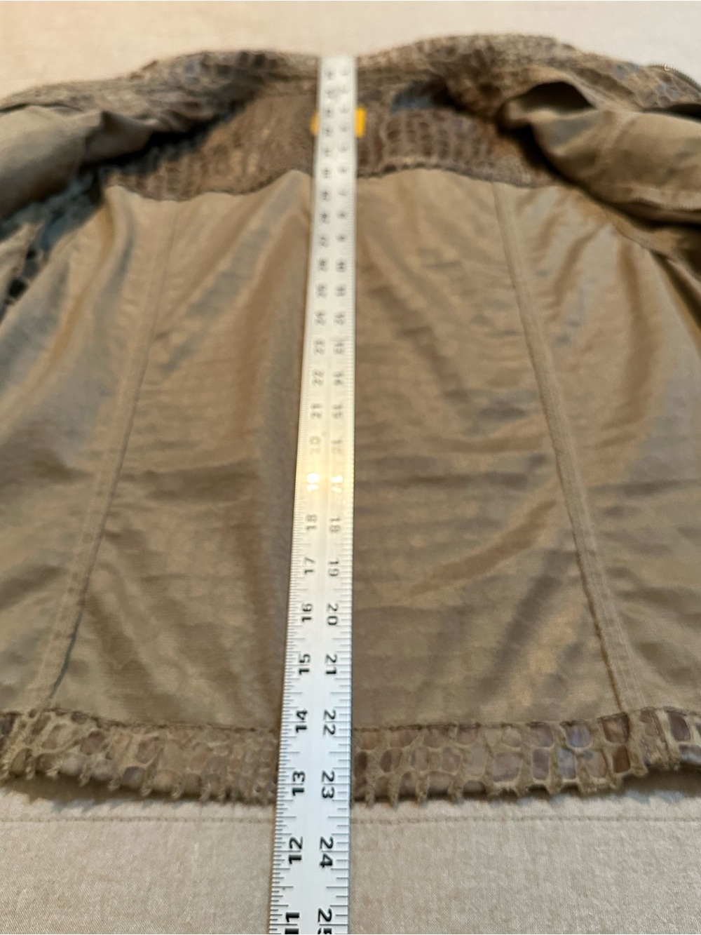 Ruby Rd. Crocodile-Print Zip Front Utility Jacket — Brown Tones - Picture 8 of 12
